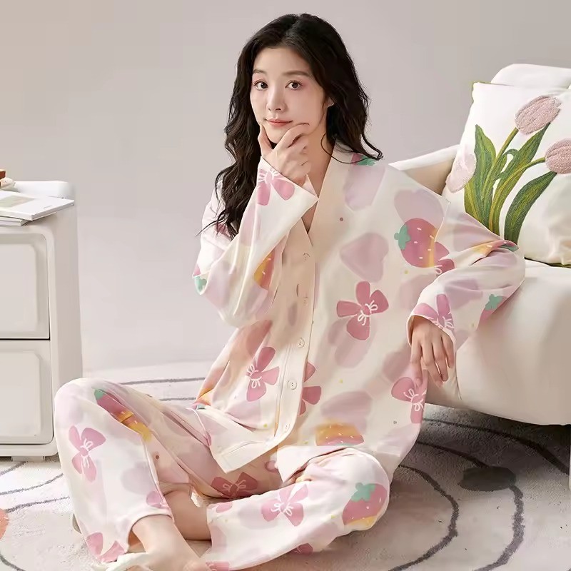 Casual Long Pants Sleepwear Set-1